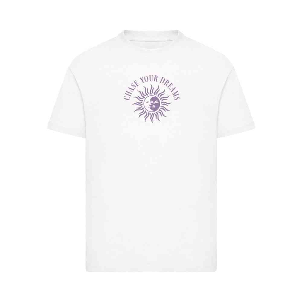Mister Tee - Chase Your Dreams Sun And Moon Kinder Tshirt - Wit